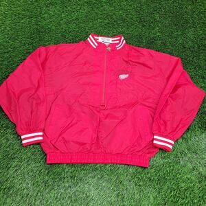 Vintage 90s Detroit Red-Wings Jacket Medium 27x27 Baggy Red